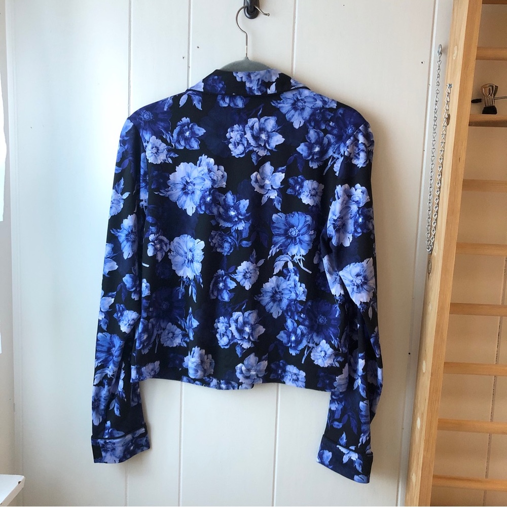 *ALICE x OLIVIA *Top only Purple L/S Unisex Sleep New Women’s size Small - Picture 5 of 5